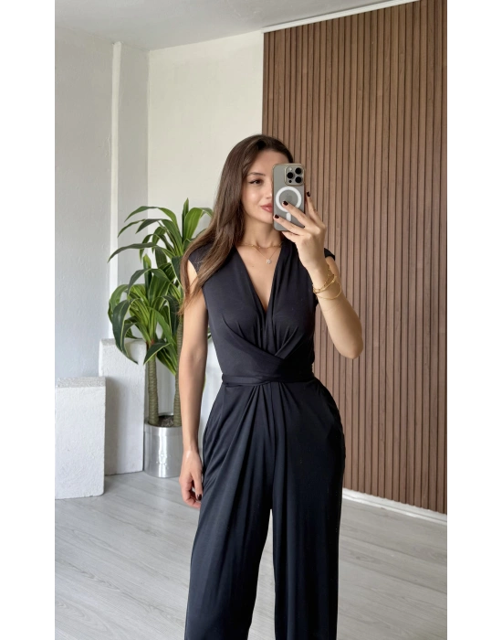 Siyah 2 Farklı Bağlama Tulum