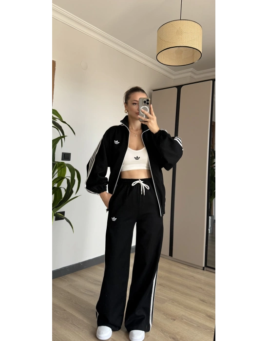 Siyah Denim Ceket Pantolon Takım