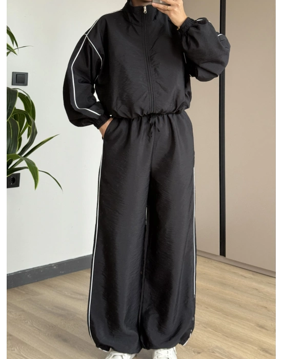 Siyah Oysh Model Eşofman Takımı