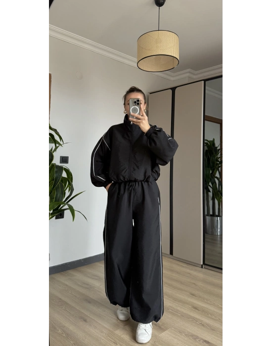 Siyah Oysh Model Eşofman Takımı