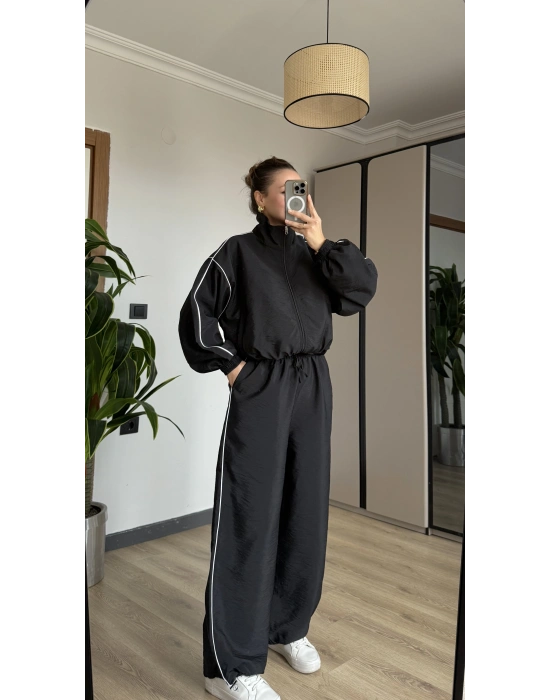 Siyah Oysh Model Eşofman Takımı