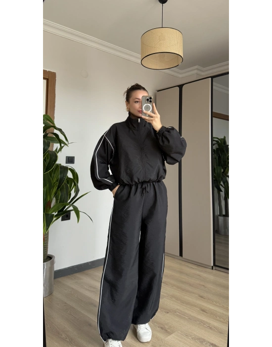 Siyah Oysh Model Eşofman Takımı