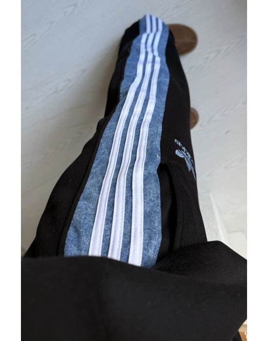 Siyah Şerit Detaylı Eşofman Takımı