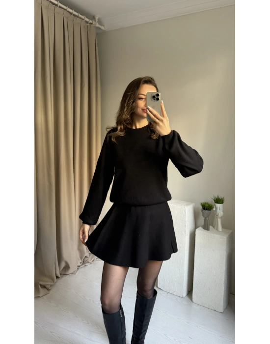 Siyah Triko Etek Takım