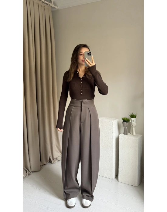 Vizon Kalın Kumaş Lux Pantolon