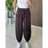 Kahve Relax Şalvar Kesim Pantolon