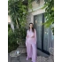 Pembe Üçlü Basic Eşofman Takım