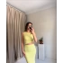 Sarı Asimetrik Kesim 2’li Takım
