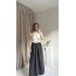 Siyah Kemerli Maxi Elbise