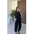 Siyah Tshirt Şalvar Takım