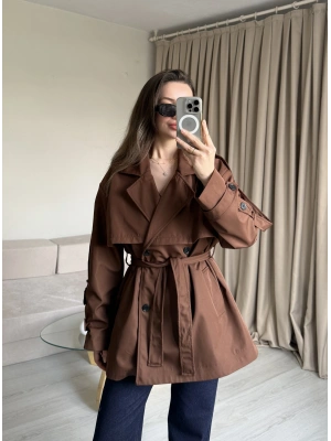 Kahve Ara Boy Trençkot