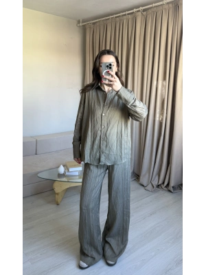 Haki Zr Model Gömlek Takım