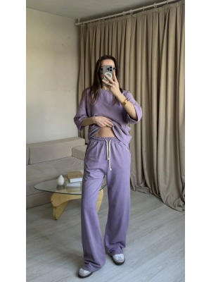 Lila Eskitme Eşofman Takımı