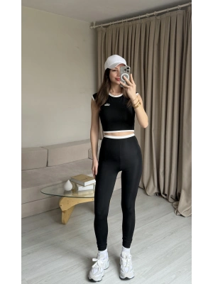 Siyah Marka Tayt Takım