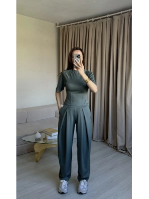 Yeşil Miya Belden Oturtmalı Takım