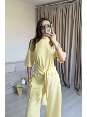 Sarı Bel Kuşaklı Modal Takım