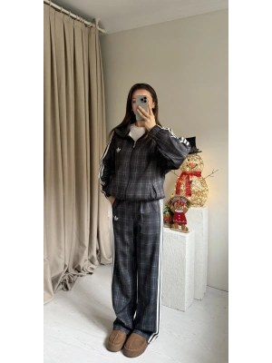 Gri Ekose Ceket Takım