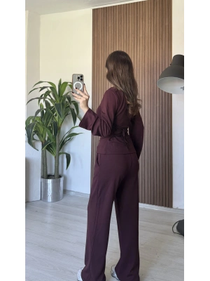 Mürdüm Beli İpli Eşofman Takım