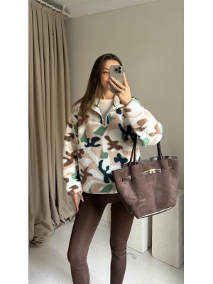 Oys Muadil Şekilli Peluş Kazak