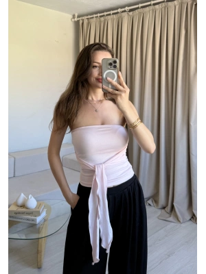 Pembe Brshk Fiyonklu Crop
