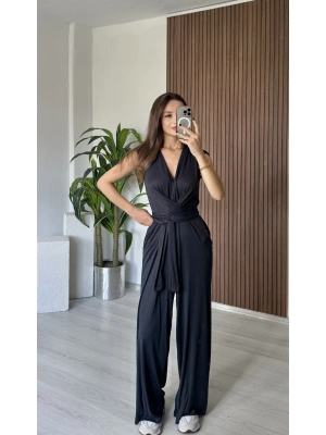 Siyah 2 Farklı Bağlama Tulum