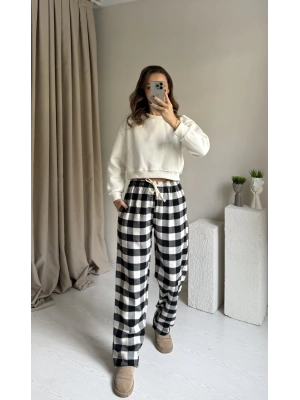 Siyah Kare Yaka Unısex Eşofman