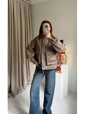 Vizon Süet Cepli Ceket