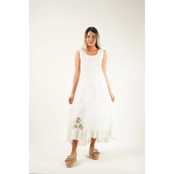 Floria Keten Elbise