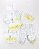 Kız Bee Beyaz Pantalonlu 5 li Set
