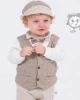 Erkek Papyonlu Rozetli 4 lü Bebek Takımı