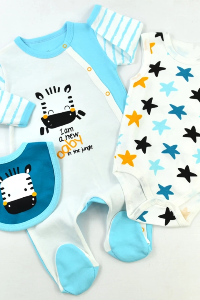 MAVİ İMAJ BABY ZEBRA ERKEK TULUM