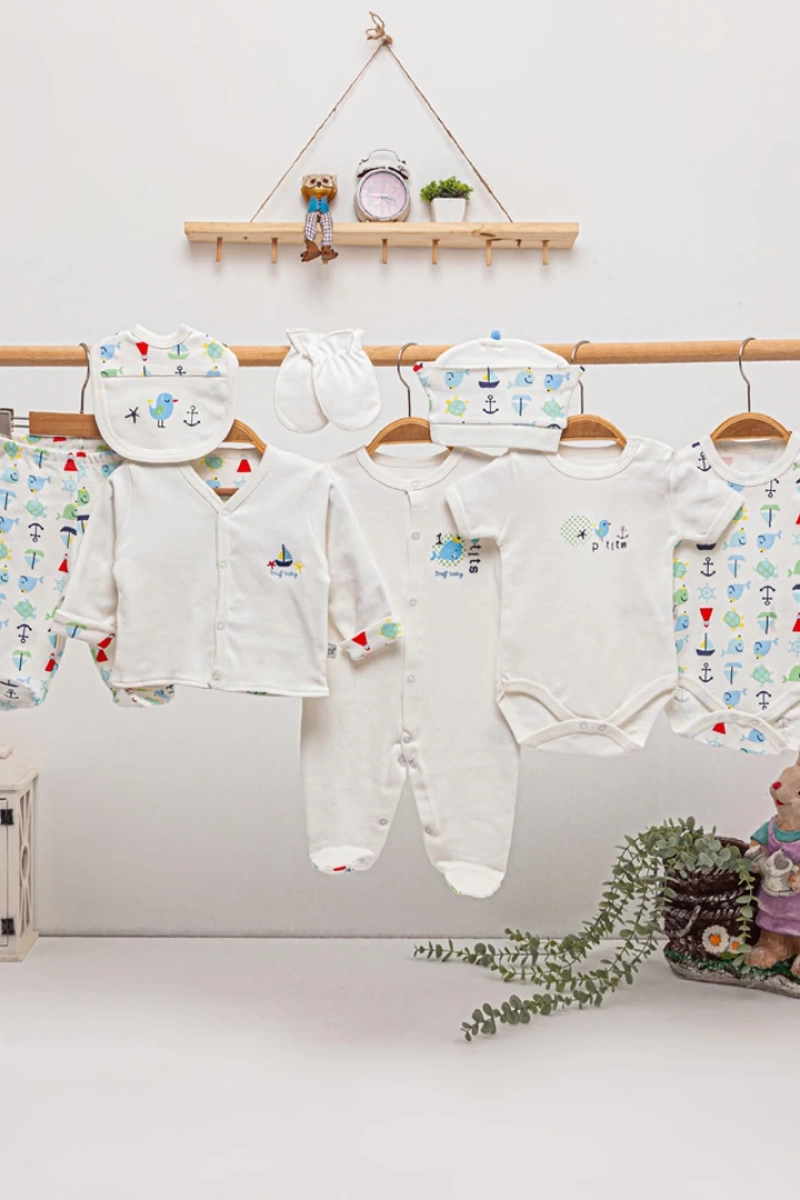 Erkek Yunuslu 8 li Set-Hastane Çıkış Seti
