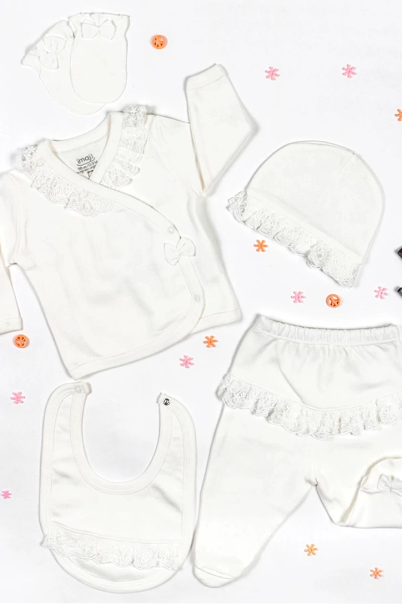 Kız Dantelli 5 li Set