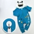 PETROL YEŞİLİ İMAJ ERKEK BABY ZEBRA KAPŞONLU TULUM