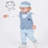 Erkek Papyonlu Rozetli 4 lü Bebek Takımı