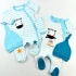 Erkek Baby Zebra Şapkalı 2 li Tulum Set