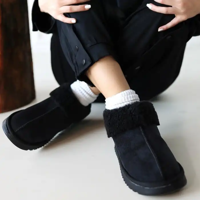 ABBY SİYAH SÜET BOT