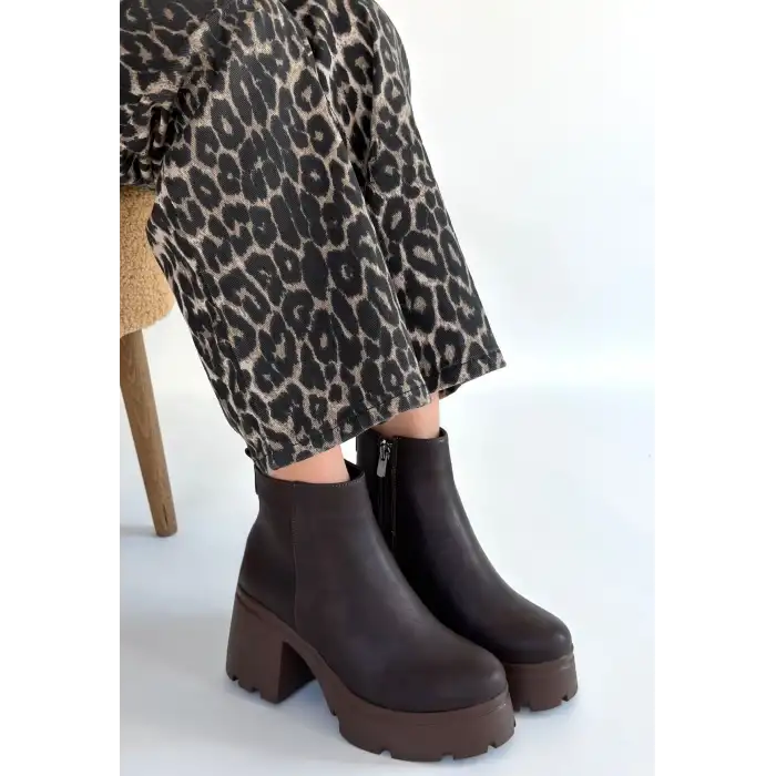 BELAY ACI KAHVE NUBUK TOPUKLU BOT