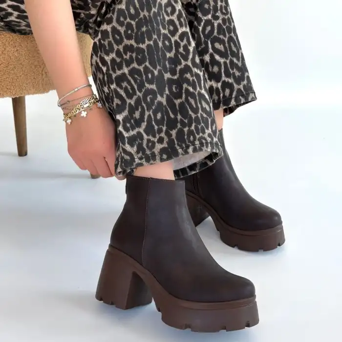 BELAY ACI KAHVE NUBUK TOPUKLU BOT