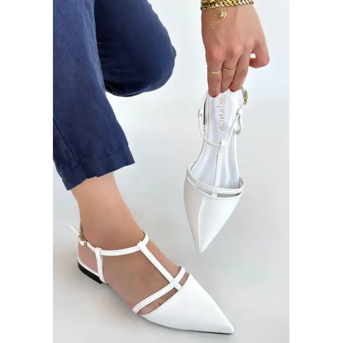 CANCA BEYAZ RUGAN BABET AYAKKABI