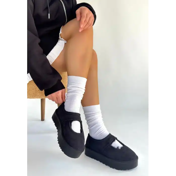 CARREN SİYAH SÜET BOT