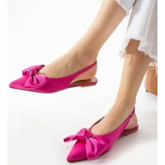 CENYA FUŞYA SATEN BABET AYAKKABI