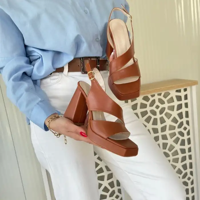 CİCA TABA CİLT TOPUKLU AYAKKABI