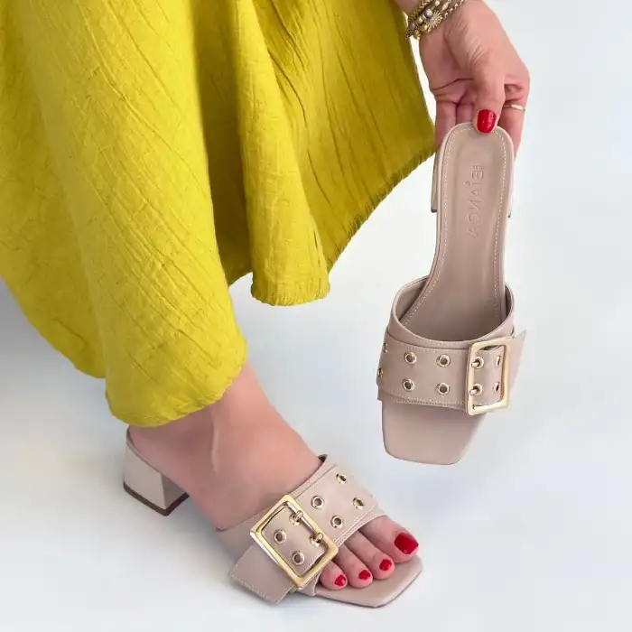 CİEY BEJ CİLT TOPUKLU TERLİK