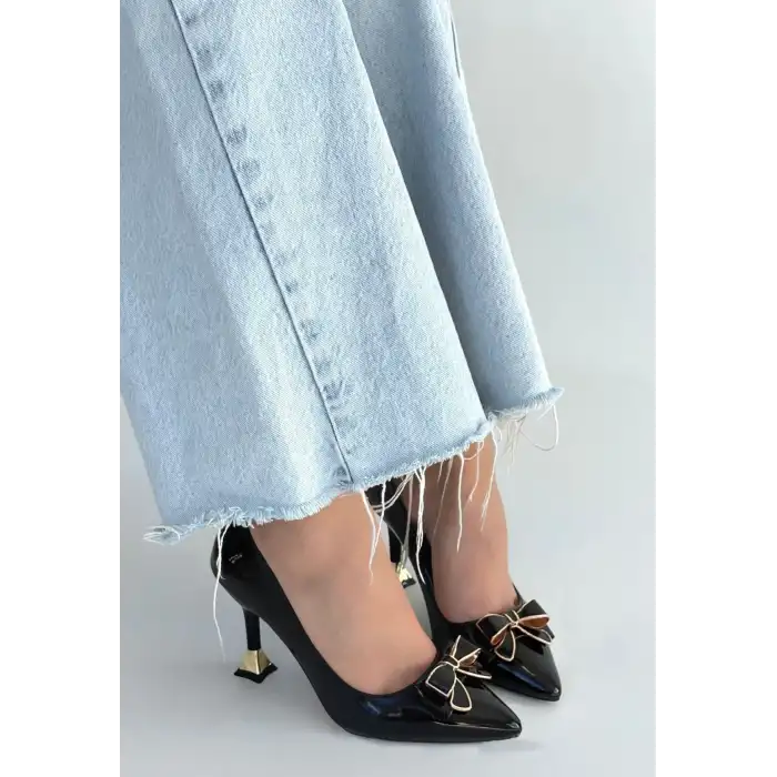 COBY SİYAH RUGAN TOPUKLU AYAKKABI