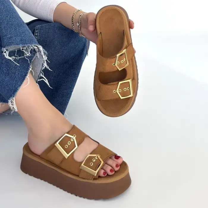 COER TABA SÜET ÇİFT TOKALI TERLİK