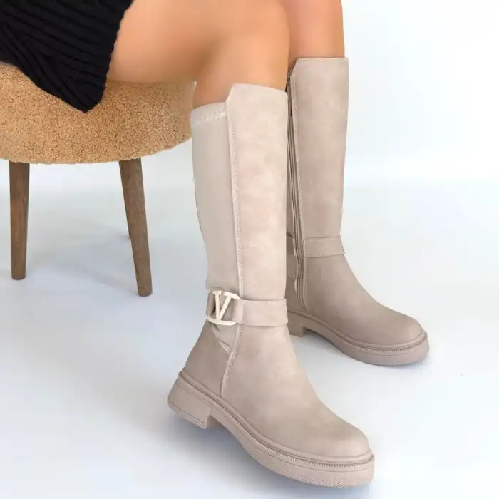 DİONA BEJ NUBUK ÇİZME