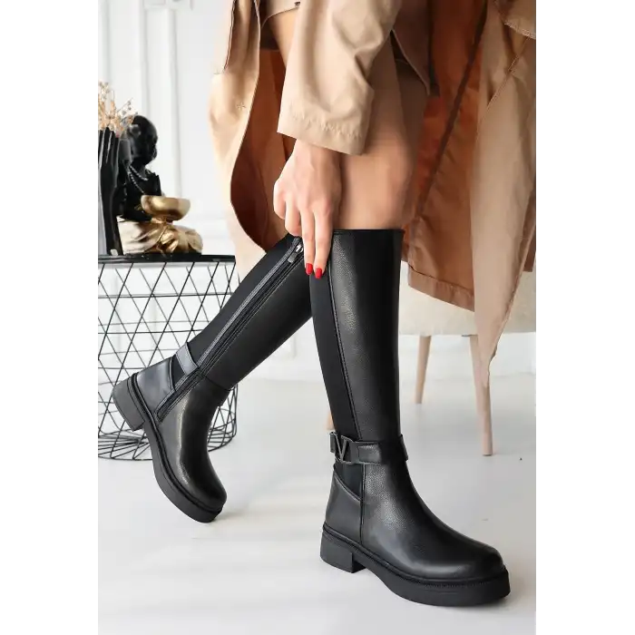 DİONA SİYAH CİLT ÇİZME