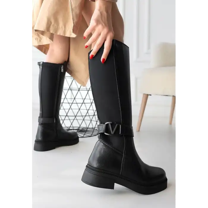 DİONA SİYAH CİLT ÇİZME