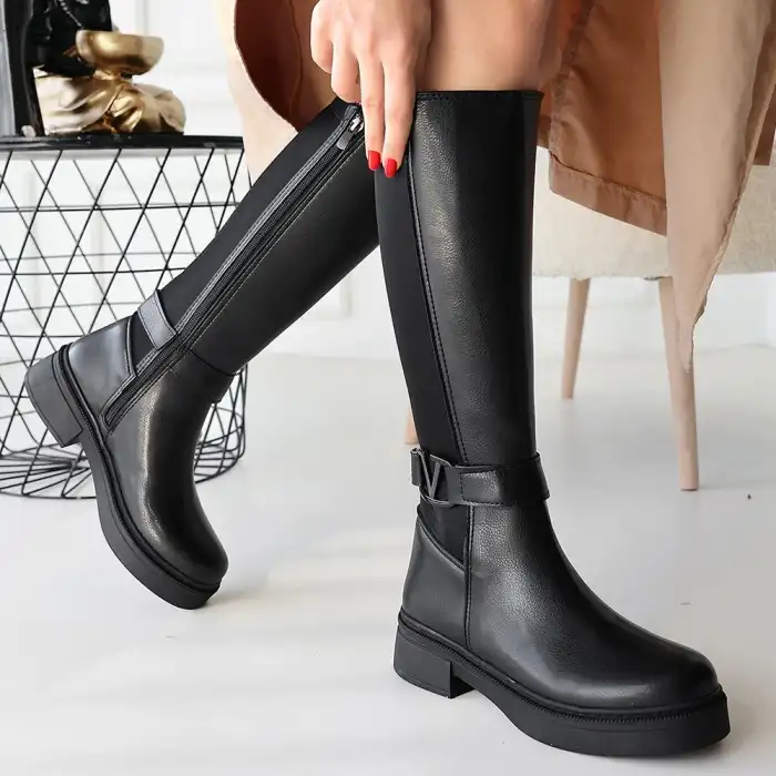 DİONA SİYAH CİLT ÇİZME